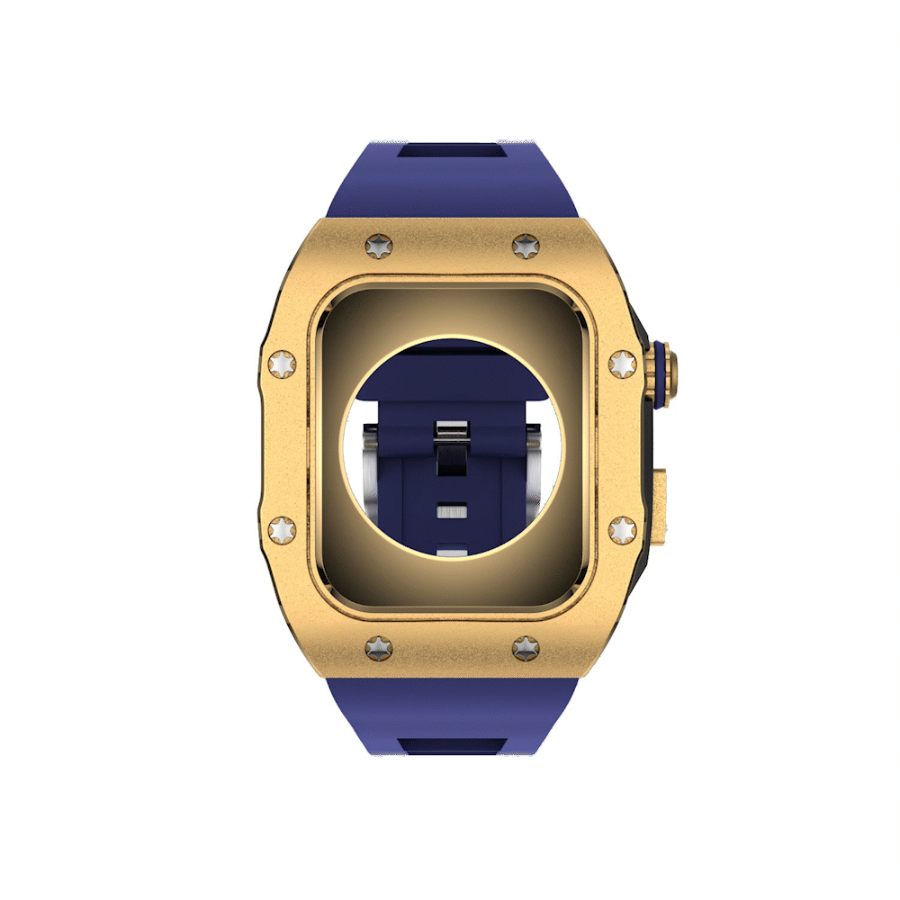 Luxury Metal Case Strap For Apple Watch Series