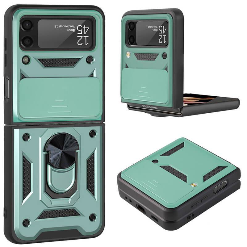 Drop Tested Cover with Magnetic Kickstand Car Mount Protective Case For Samsung Galaxy Z Flip3 Flip4 5G Samsung Galaxy Z Flip 3 Case