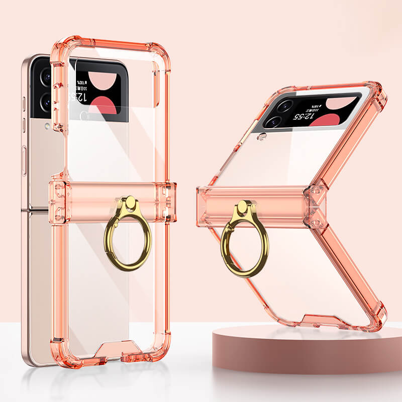 Galaxy Z Flip4 Flip3 | Airbag Ring Hinge Phone Case Samsung Cases