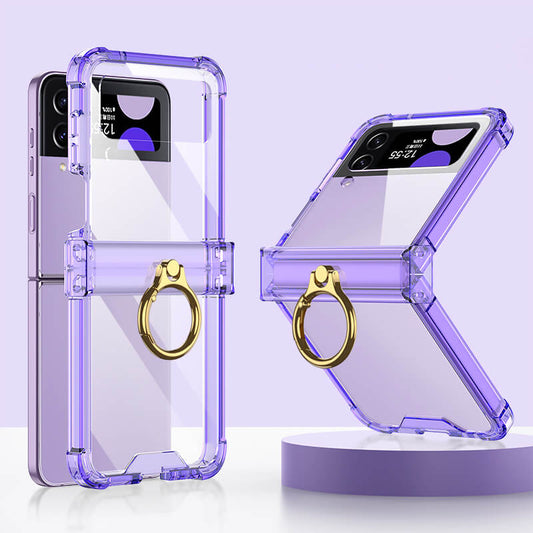 Galaxy Z Flip4 Flip3 | Airbag Ring Hinge Phone Case Samsung Cases