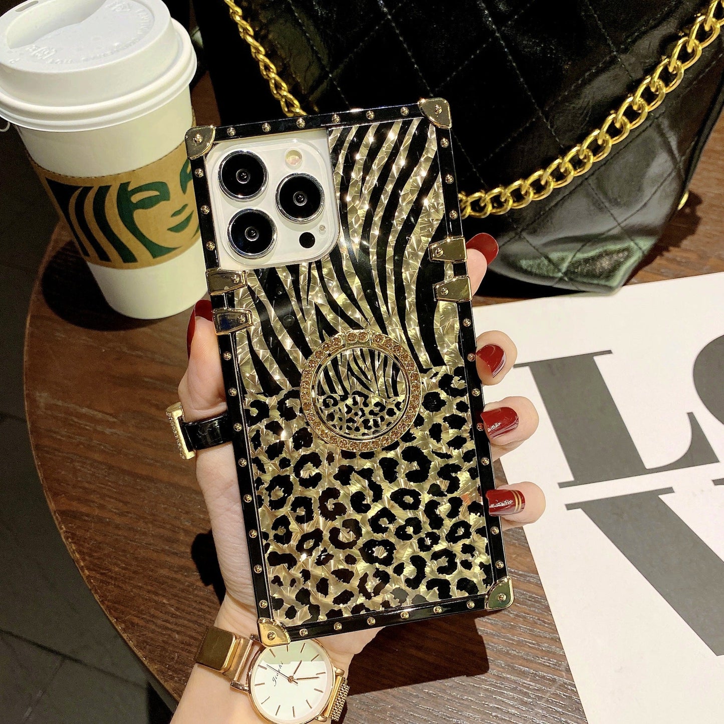 Retro Boho Style Ring Case With Lanyard for Samsung Galaxy S22 S21 Ultra Plus Samsung Cases