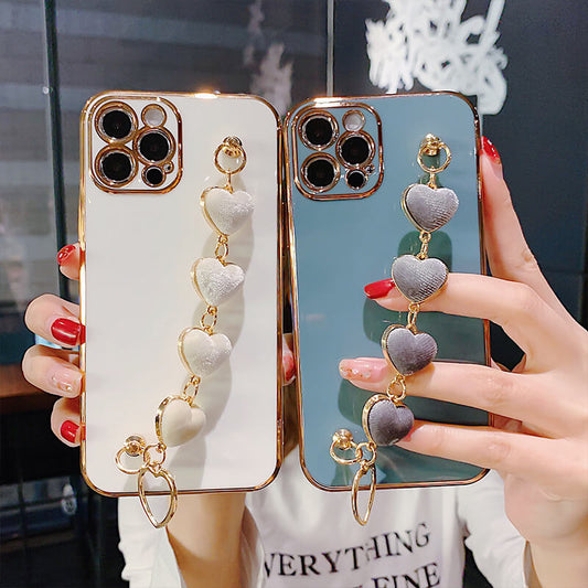Luxury Plating Heart Bracelet - TPU iPhone Case iPhone Case
