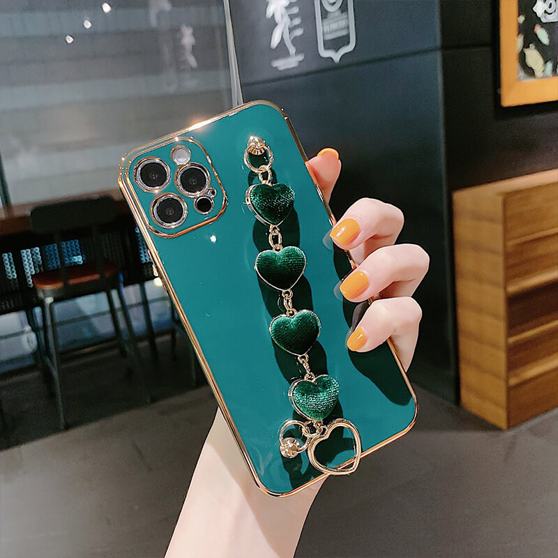 Luxury Plating Heart Bracelet - TPU iPhone Case iPhone Case