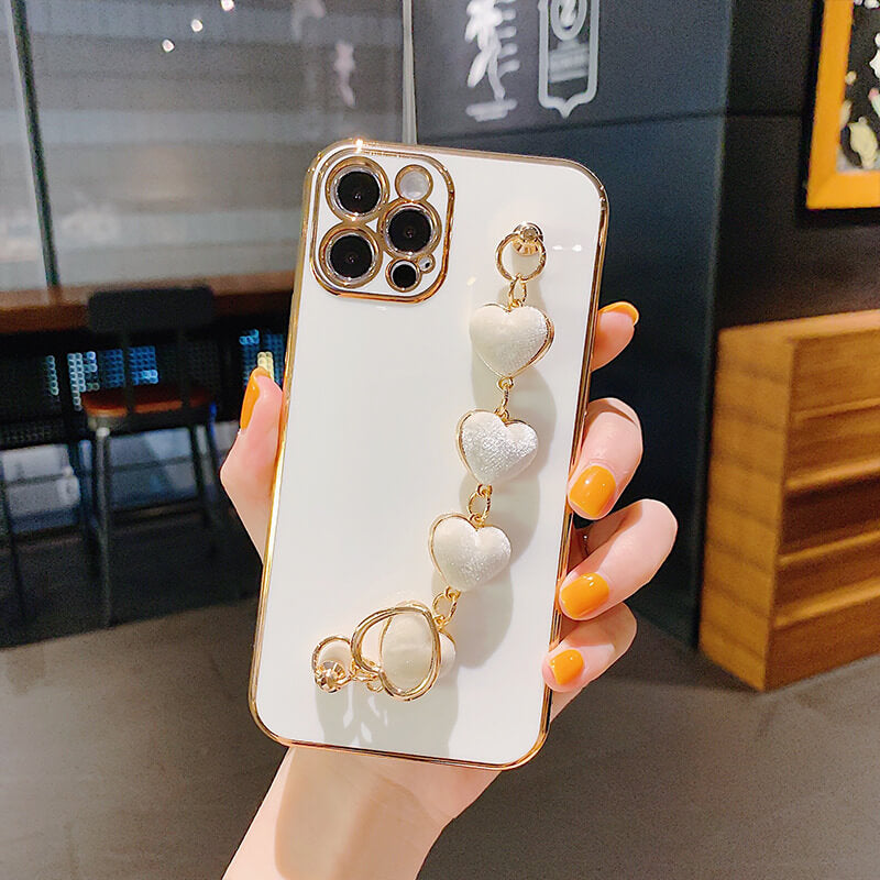 Luxury Plating Heart Bracelet - TPU iPhone Case iPhone Case
