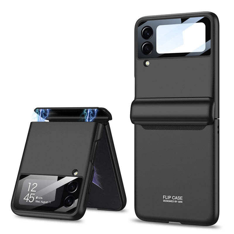 Newest Magnetic All-included Shockproof Plastic Hard Cover For Samsung Galaxy Z Flip3 Flip4 5G Samsung Cases