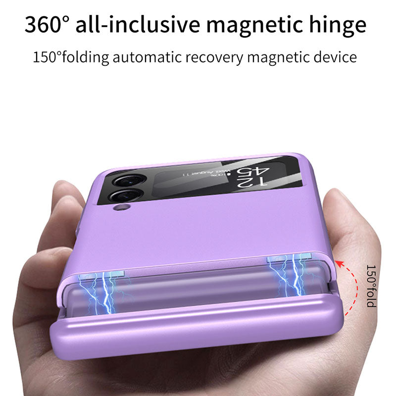 Newest Magnetic All-included Shockproof Plastic Hard Cover For Samsung Galaxy Z Flip3 Flip4 5G Samsung Cases