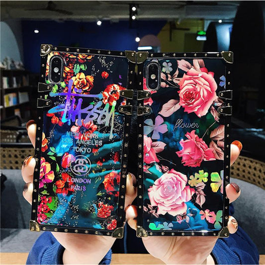 Vintage Fashion Rose Phone Case For iPhone Samsung Huawei