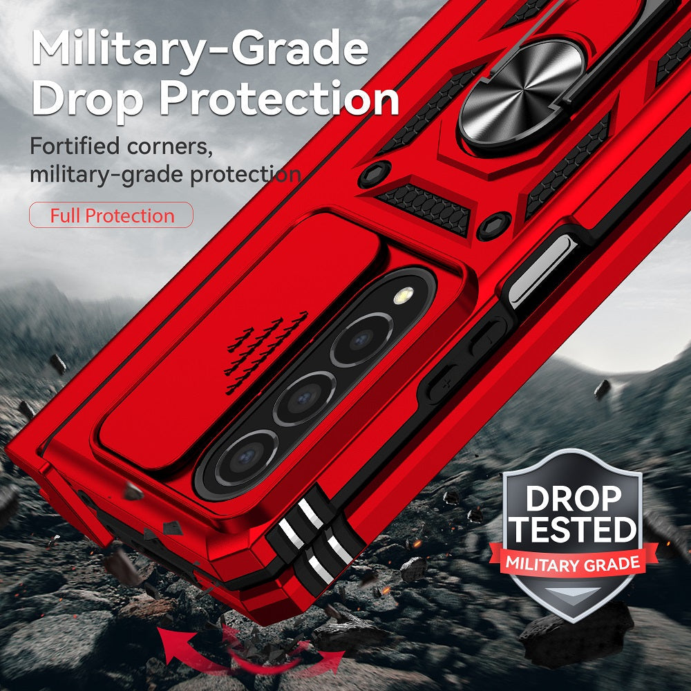 Hinge Case For Samsung Galaxy Z Fold3 Fold 4 5G Case Hinge Pen Slot Lens Protection Stand Back Cover For Samsung Z Fold3 Fold4 Capa Samsung Cases