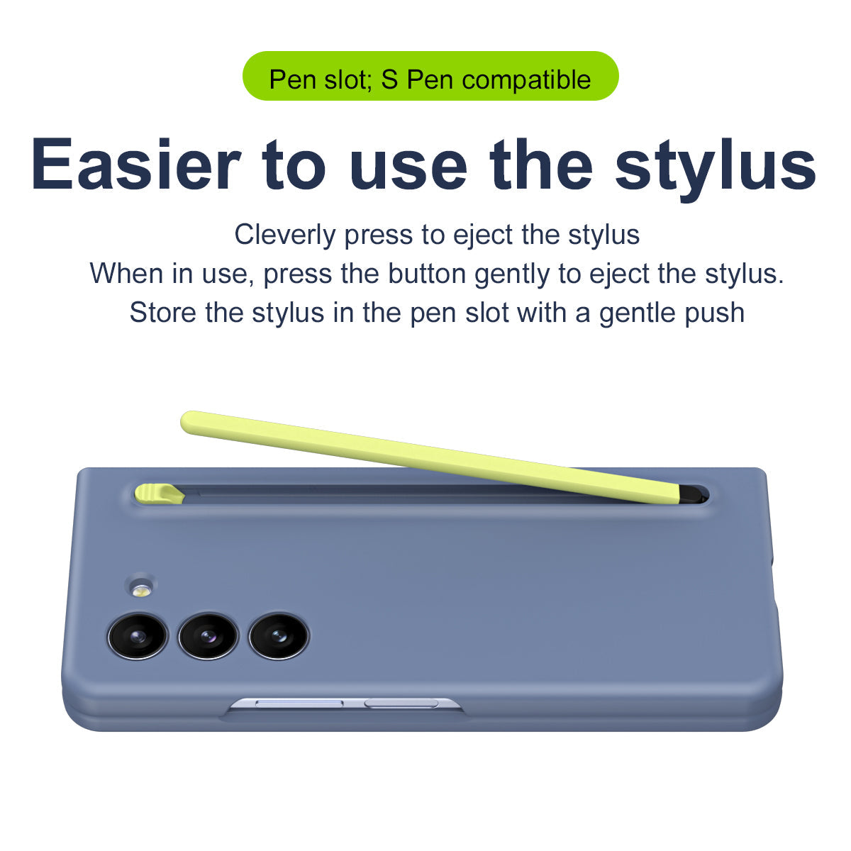 Anti-fall Protective Phone Case With Pen Tray Shell and Film For Samsung Galaxy Z Fold5 Fold4 - mycasety2023 Mycasety