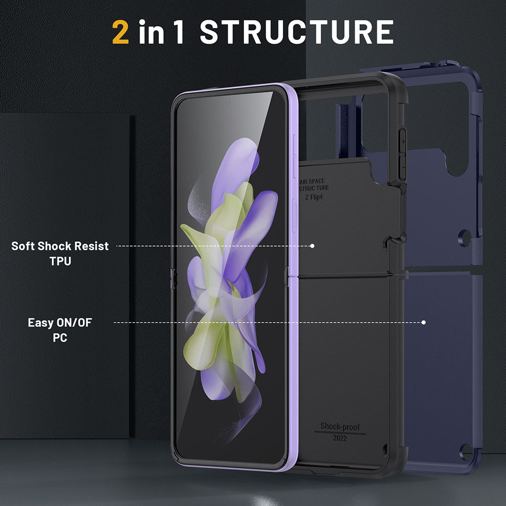 Newest Super Armor Four Corners Shockproof Phone Case For Samsung Galaxy Z Flip3 Flip4