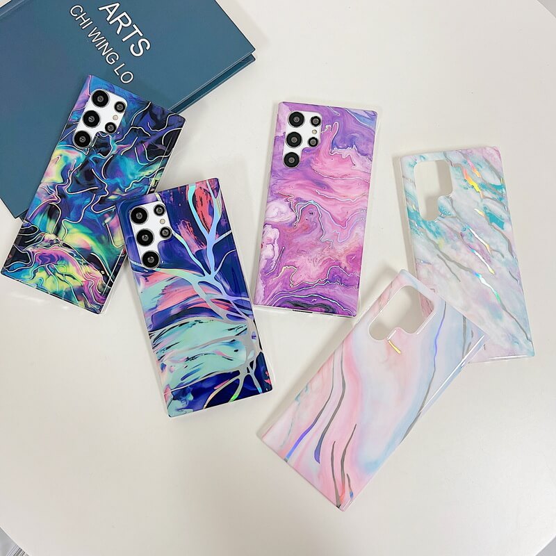 Laser Flower Pattern Protective Cover For Samsung Samsung Cases