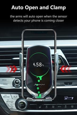 Wireless Automatic Sensor Car Phone Holder And Charger Cars