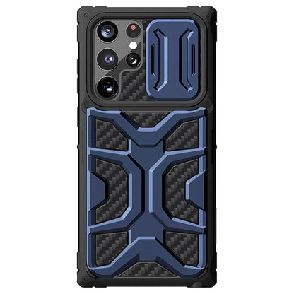 Mecha Shockproof Anti-Drop Slide Lens Phone Case For Samsung Galaxy S22Ultra