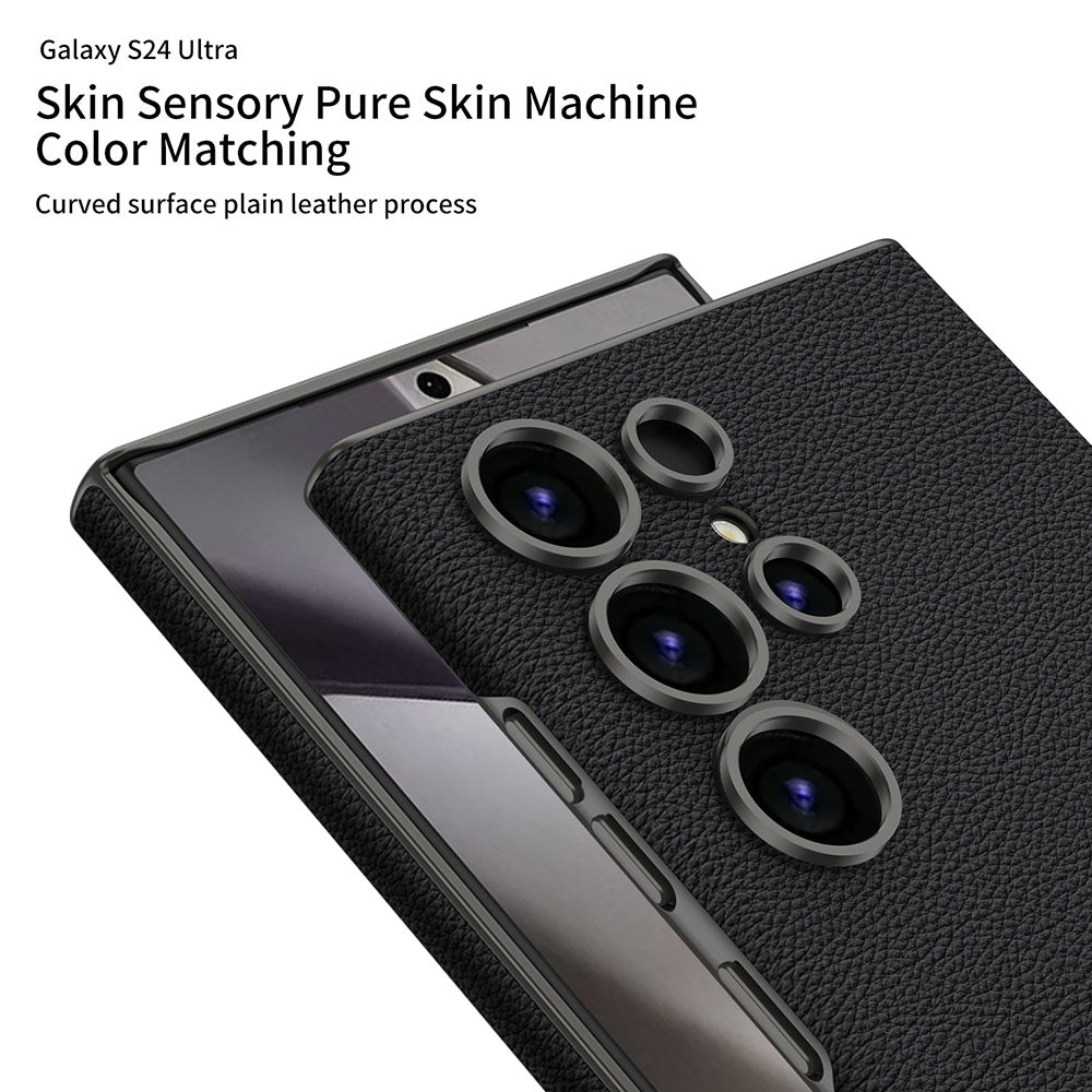 High-Grade Skin-Feel Leather All-Round Protection Phone Case For Samsung Galaxy S24 Ultra