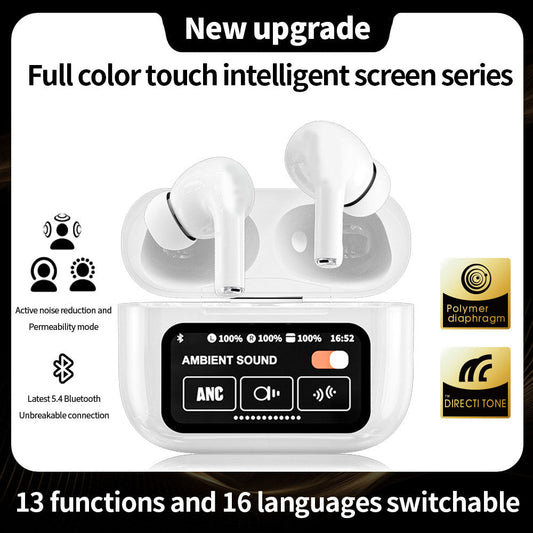 New Upgrade high-end ANC/ENC Double Dark Noise Reduction Touch Control TWS in-ear Bluetooth Headphones