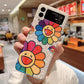 Oil Painting Flower Samsung Galaxy Flip4 Flip3 Case