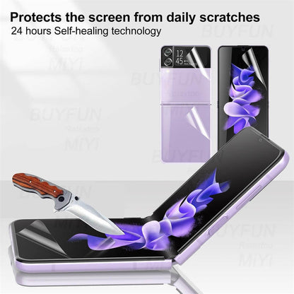 High-End Protective HD Hydrogel Film 3PCS - Samsung Galaxy Z Flip 3 Flip 4 5G Hydrogel Film Screen Protector