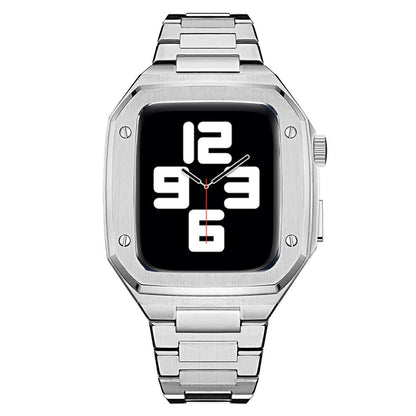 Luxury Metal Case Strap For Apple Watch Series