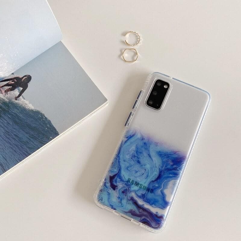 New Marble Pattern - Clear Samsung Galaxy Phone Case Samsung Galaxy Phone Cases