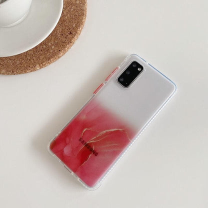 New Marble Pattern - Clear Samsung Galaxy Phone Case Samsung Galaxy Phone Cases