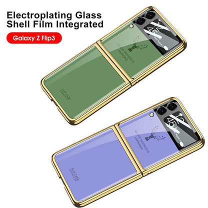 Luxury Deer Glass - Samsung Z Flip 3 5G Phone Case Samsung Galaxy Z Flip 3 Case