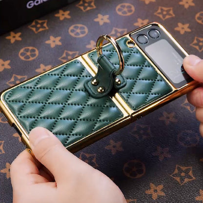 Creative Electroplating Diamond Protective Cover For Samsung Galaxy Z Flip 3 5G Samsung Galaxy Z Flip 3 Case