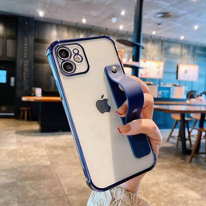 New Transparent Plating - Wristband TPU iPhone Case iPhone Case