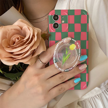 New Tulip Grid - Airbag TPU iPhone Case iPhone Case