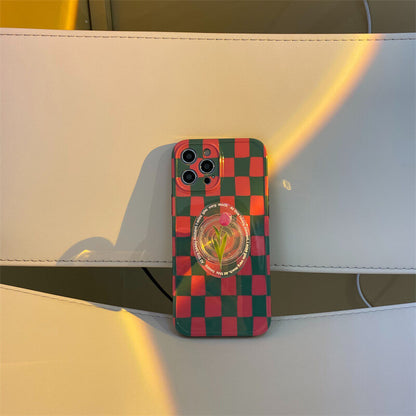 New Tulip Grid - Airbag TPU iPhone Case iPhone Case