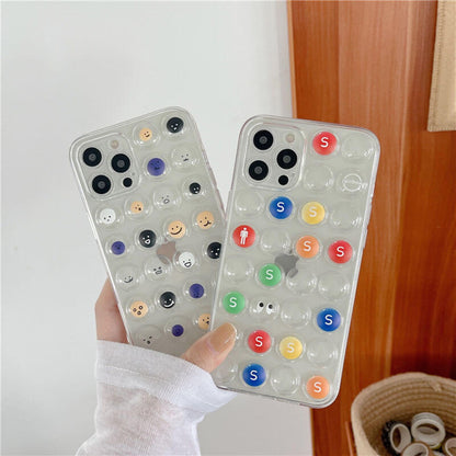 New Decompression Button - Clear TPU iPhone Case iPhone Case