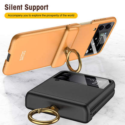 Newest Magnetic All-inclusive Hinge Ring Holder Case For Samsung Galaxy Z Flip3 Flip4 5G Samsung Cases
