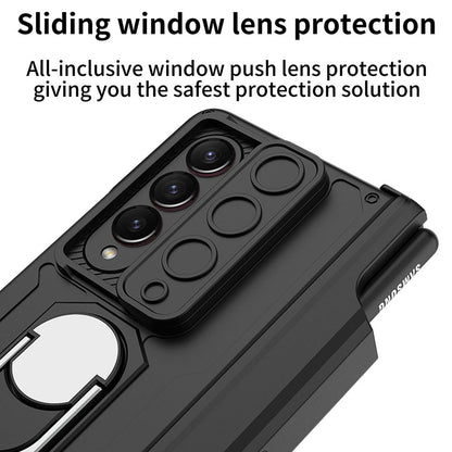 Magnetic Folding Armor Protective Case For Samsung Galaxy Z Fold 4 5G With Back Screen Protector Samsung Cases