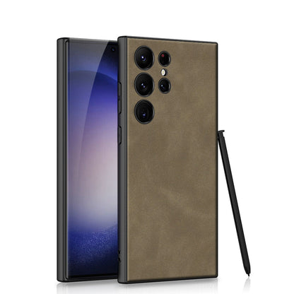 Newest Ultra-thin Leather Matte Phone Case For Samsung Galaxy S23 Series