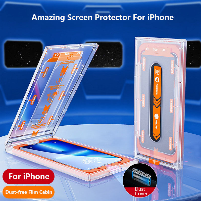 EASY-INSTALLED Ceramic HD/Privacy Transparent Screen Protector For iPhone