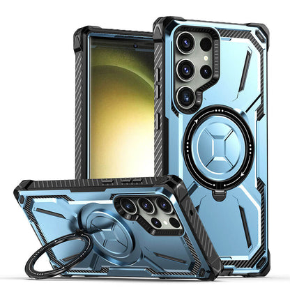 Metal Armor Four Corners Anti-Fall Magnetic Phone Case For Samsung Galaxy