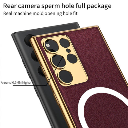 Magnetic Magsafe All-inclusive Protective Soft Case for Samsung Galaxy S23 Ultra Plus