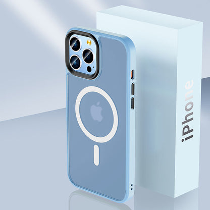 Colorful Magnetic Frosted Clear iPhone Case with MagSafe iPhone Case