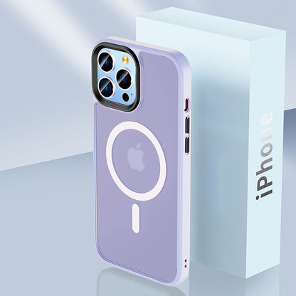 Colorful Magnetic Frosted Clear iPhone Case with MagSafe iPhone Case