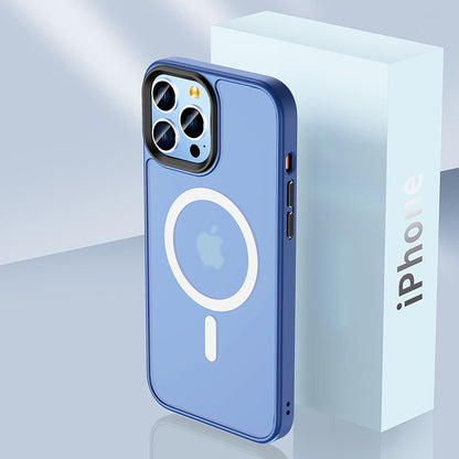 Colorful Magnetic Frosted Clear iPhone Case with MagSafe iPhone Case