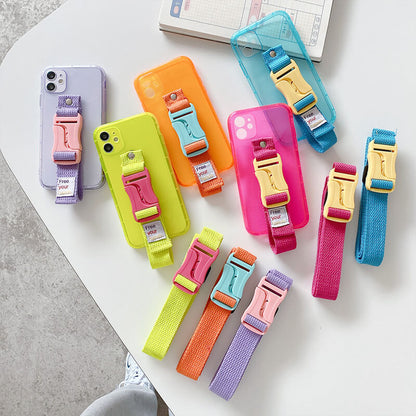 NEWEST Fluorescent Crossbody Sports Wristband Phone Case For iPhone iPhone Case