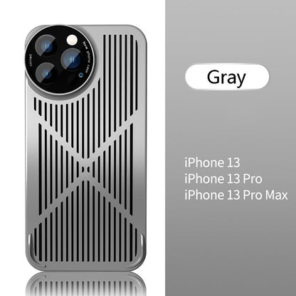 Newest Hollow Speed Graphene Heat Dissipation Frameless Phone Case With Lens Protective Film For iPhone iPhone Cases