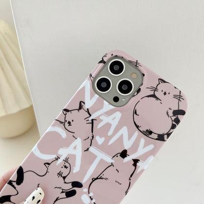 Newest Cute Cat Doodle Soft Shell Phone Case For iPhone iPhone Cases