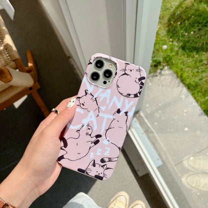 Newest Cute Cat Doodle Soft Shell Phone Case For iPhone iPhone Cases