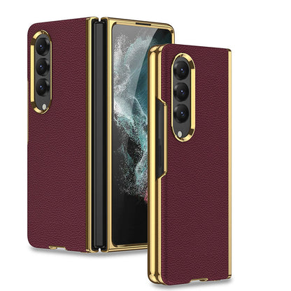 Samsung Galaxy Z Fold 4 5G Luxury Leather Ultra-thin All-inclusive Drop-resistant Protective Cover Samsung Cases