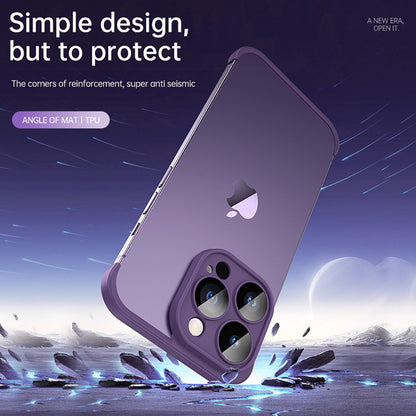 Newest Bare-Metal Angle Cushion TPU iPhone Case