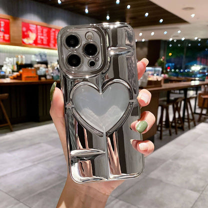 Newest Electroplated Silicone Love Phone Case For iPhone