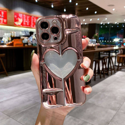 Newest Electroplated Silicone Love Phone Case For iPhone