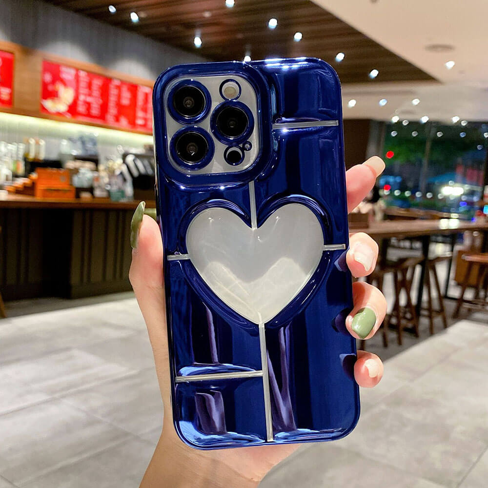 Newest Electroplated Silicone Love Phone Case For iPhone