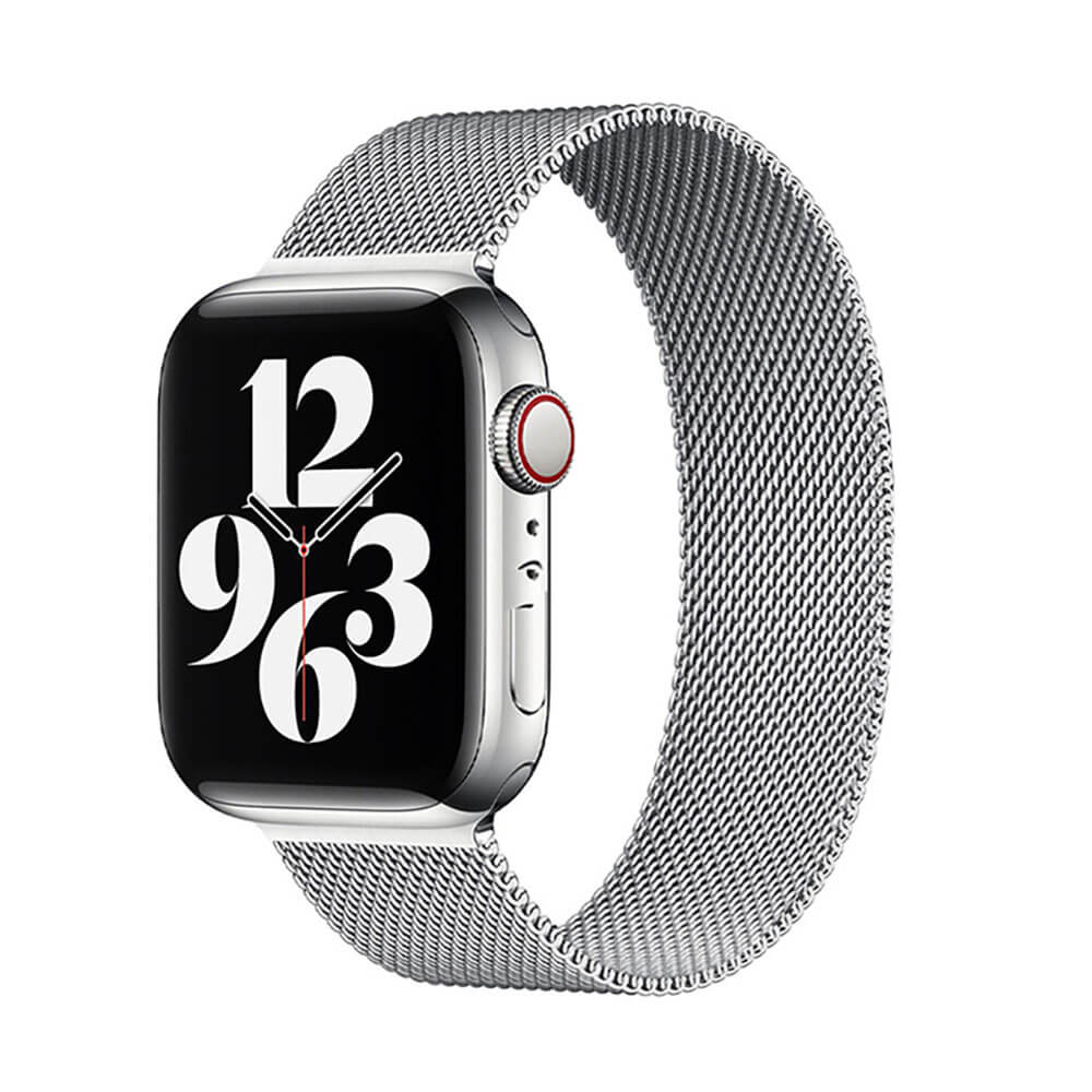 Magnetic Metal Milanese Loop Band Compatible With Apple Watch Band Adjustable Stainless Steel Mesh Strap For iWatch Series