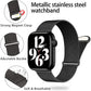 Magnetic Metal Milanese Loop Band Compatible With Apple Watch Band Adjustable Stainless Steel Mesh Strap For iWatch Series